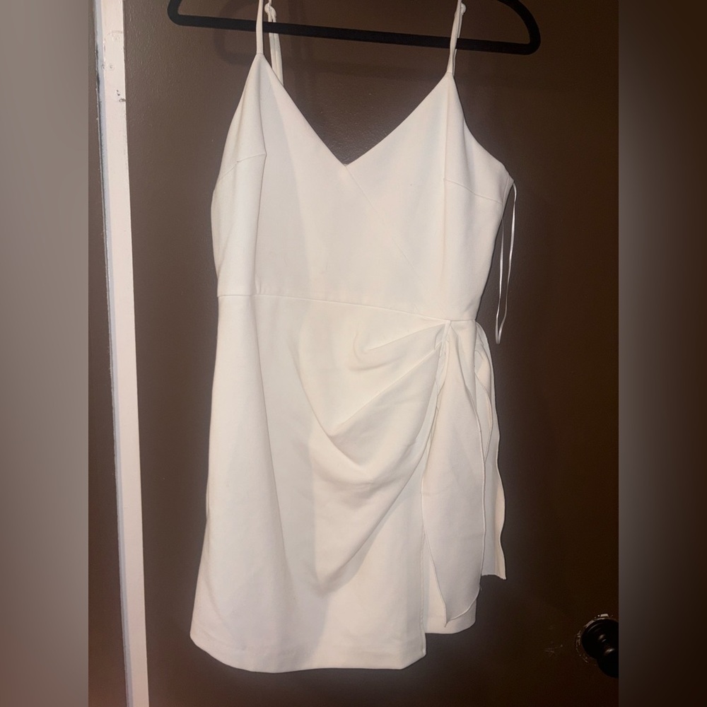 Bridal French Connection Elegant White Sleeveless Dress